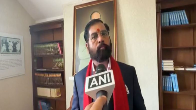 World News | Eknath Shinde Pays Homage to Babasaheb Ambedkar at London Residence, Calls Site a ‘Holy Spot’