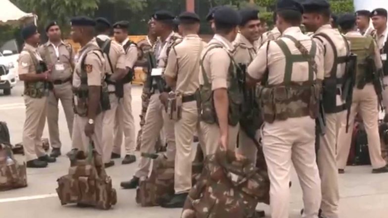 India News | Delhi Police Ramps Up Security Ahead of BRICS Summit, Deploys 15,000 Personnel