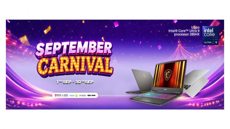Business News | MSI Launches 'September Promotions 2026' with Exclusive Channel Offers and Extended Financing Benefits