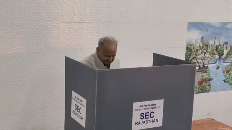 India News | “Want to Strengthen Democratic System”: Former CM Gehlot as Polling Gets Underway for Rajasthan Civic Polls