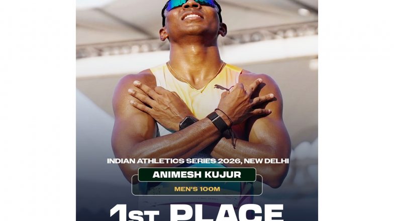 Sports News | Indian Athletics Final Series: Animesh Kujur Claims 100-200 Double, Harita Bhadra Clocks 2nd Fastest Time Ever by Indian Woman