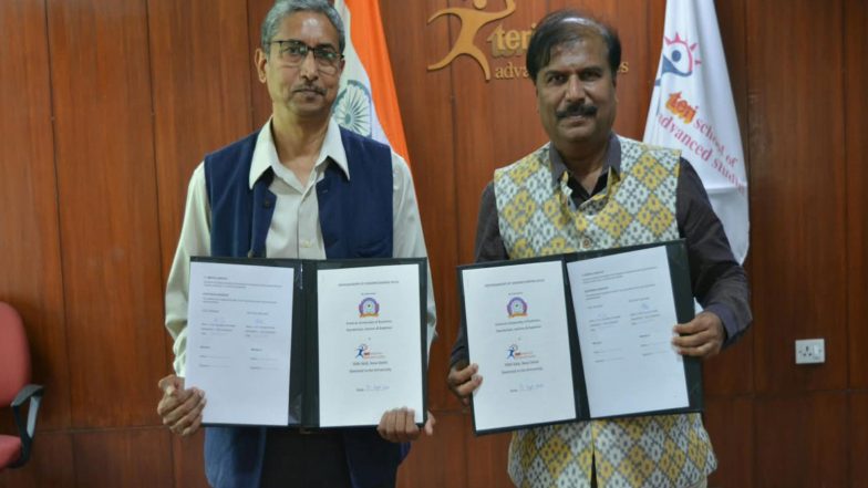 Business News | Strengthening Academic and Research Collaboration Between Central University of Kashmir, Ganderbal and TERI School of Advanced Studies, New Delhi