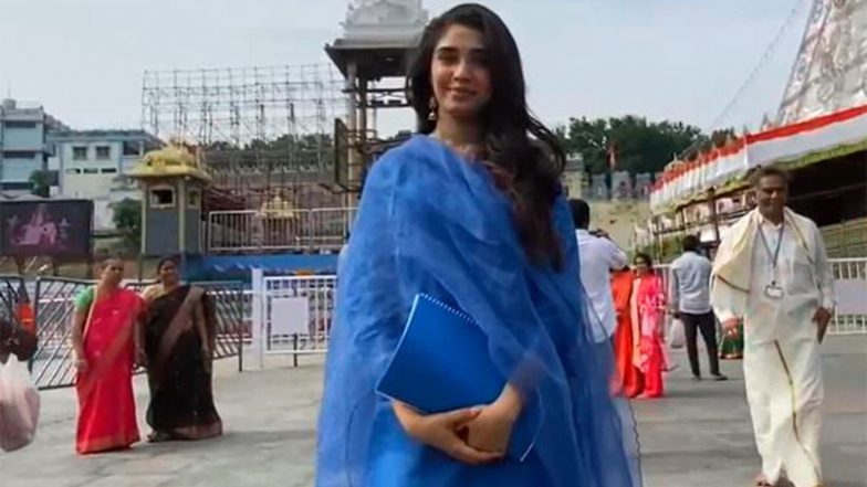 Entertainment News | Actor Krithi Shetty Offers Prayers at Sri Venkateswara Swamy Temple in Tirumala