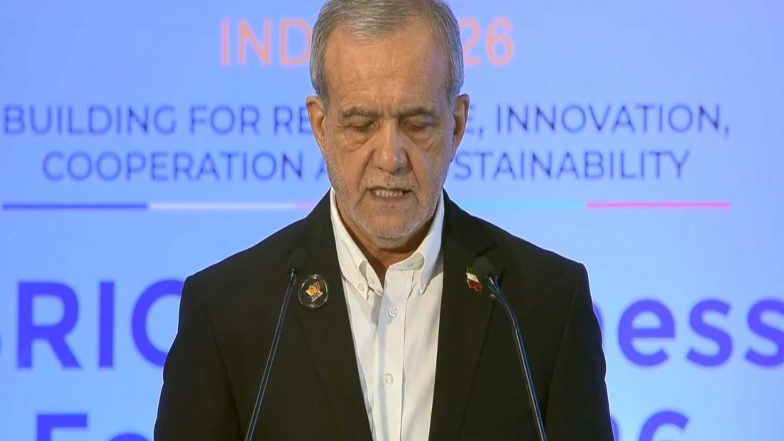 World News | “World Going Through One of Most Complex Periods…what is BRICS Response to the Challenges”: Iran President Pezeshkian at BRICS Business Forum