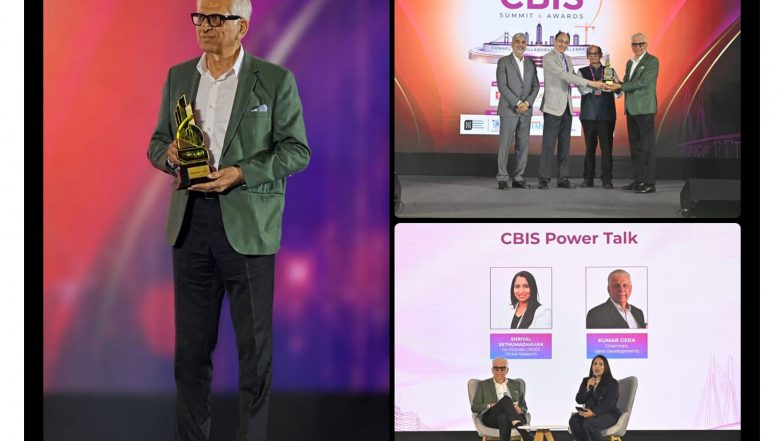 Business News | Kumar Gera, Chairman of Gera Developments Honoured with Lifetime Achievement Award at CBIS Summit & Awards 2026