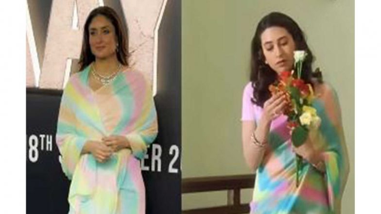 Entertainment News | “Sisters Forever”: Kareena Kapoor Khan Recreates Karisma’s ‘Zubeidaa’ Saree Look
