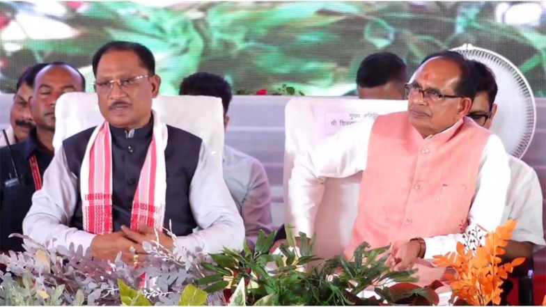 India News | Chhattisgarh: Union Minister Shivraj Singh Chouhan, CM Sai Launch, Perform Bhoomipujan of 38 Development Projects in Sakti