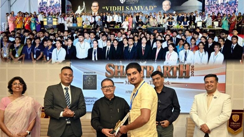Business News | Vikrant University, Gwalior Bridges Judicial Wisdom and Courtroom Advocacy Through 'Vidhi Samvaad' and 'Shastrarth 2026'