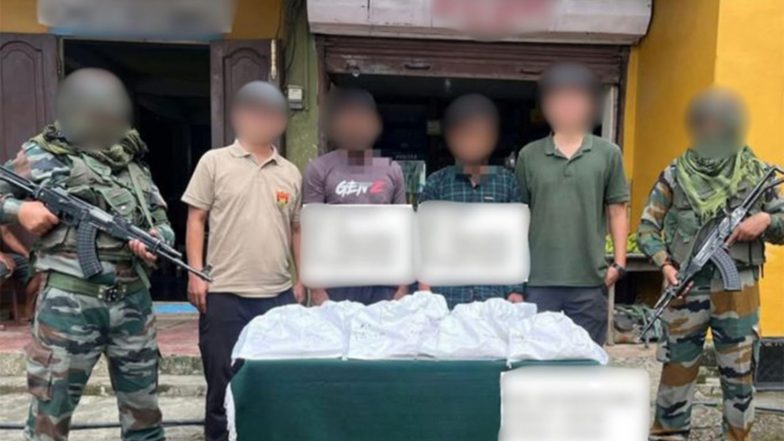 India News | Assam Rifles Seizes 6.991 Kg of Meth Tablets Worth Rs 5.59 Crore in Mizoram, 2 Arrested 