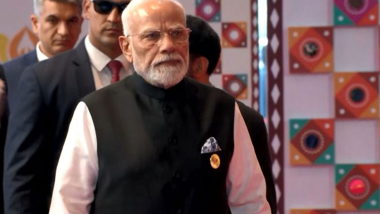 World News | PM Modi, Russian President Putin Arrive at Bharat Mandapam as BRICS Summit 2026 Kickstarts