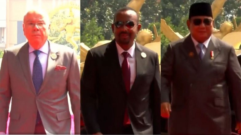 World News | Brazilian FM Mauro Vieira, Ethiopian PM Abiy Ahmed Ali, Indonesia  Prabowo Subianto Arrive at Bharat Mandapam as BRICS Summit 2026 Kickstarts