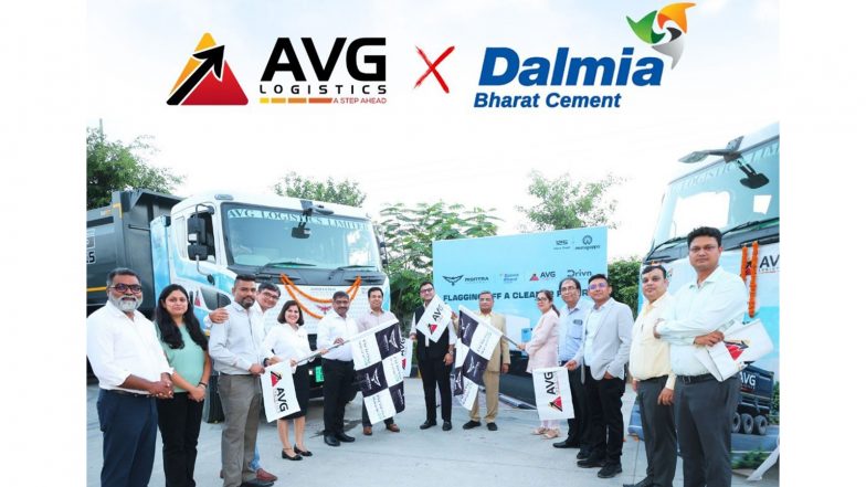 Business News | AVG Logistics Deploys 30 EV Trucks for Dalmia Cement: Marking a New Milestone for EV Adoption