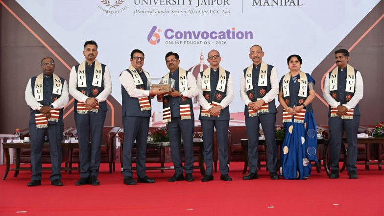 Business News | Manipal University Jaipur Online Programmes Celebrate Sixth Convocation; 5,655 Students Awarded Degrees