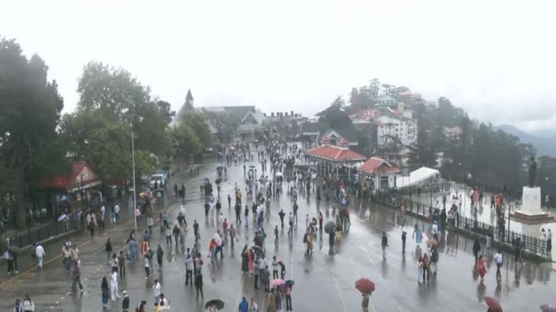 India News | Himachal Pradesh: Light Rain, Greenery and Pleasant Weather Draw Tourists to Shimla 