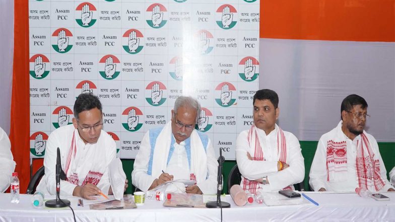 India News | Congress's Bhupesh Baghel-led Assam Opposition Meeting Discusses Flood Situation, Resolves to Unite Against BJP