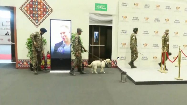 India News | Security Tightened at Bharat Mandapam for Final Day of BRICS Summit