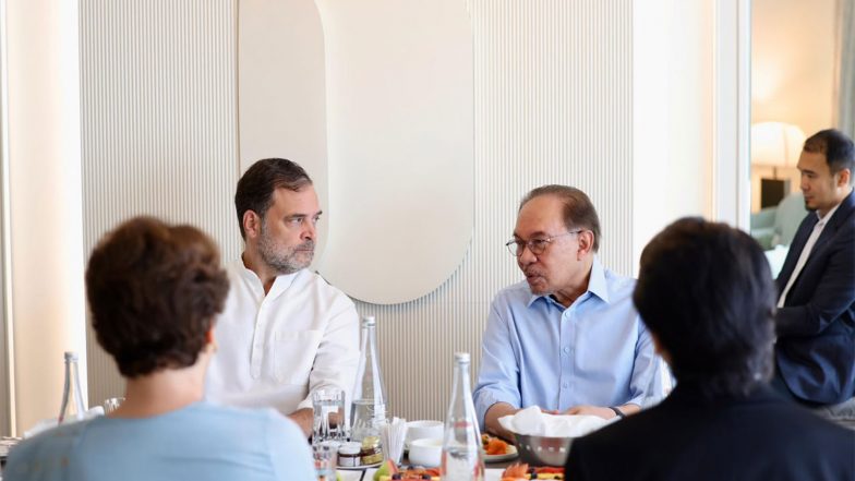 India News | Rahul Gandhi Meets Malaysian PM Anwar Ibrahim for Breakfast Meeting on Sidelines of BRICS Summit
