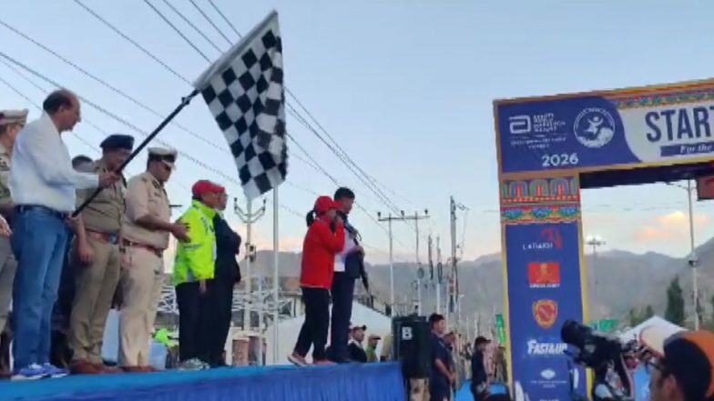 Sports News | LG VK Saxena Flags off Ladakh Marathon 2026 as over 5,400 Runners Take Part