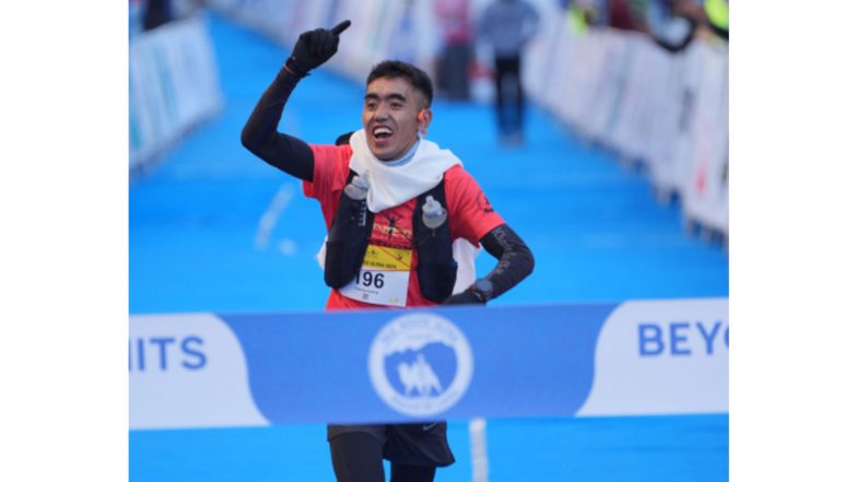 Sports News | Ladakh Marathon 2026: Nawang Tsering Conquers 122 Km in 12:12 Hours to Set New Silk Route Ultra Record