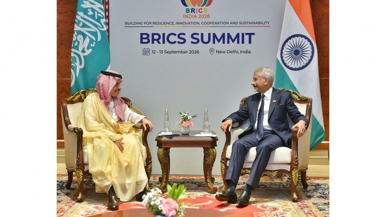World News | Jaishankar Holds Bilateral Meeting with Saudi Foreign Minister; Discusses Regional, Global Developments