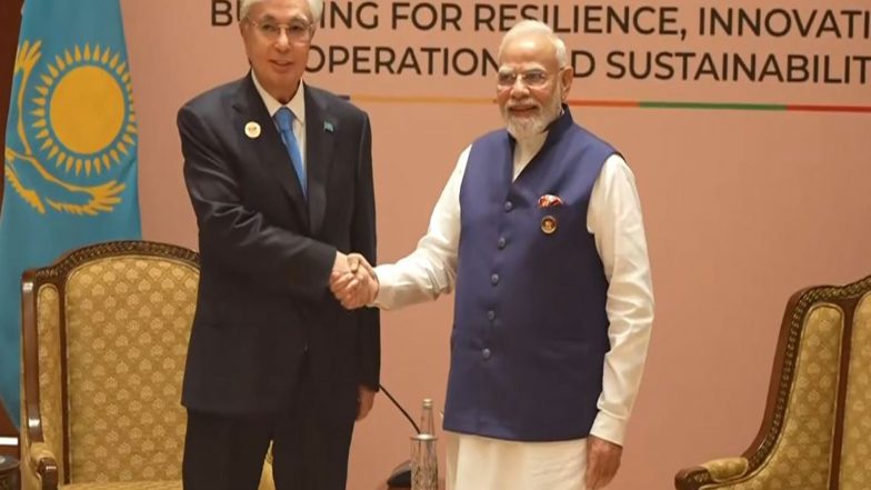 World News | PM Modi, Kazakh President Reaffirm Commitment to Strengthen Strategic Partnership, Express Satisfaction over Steady Ties