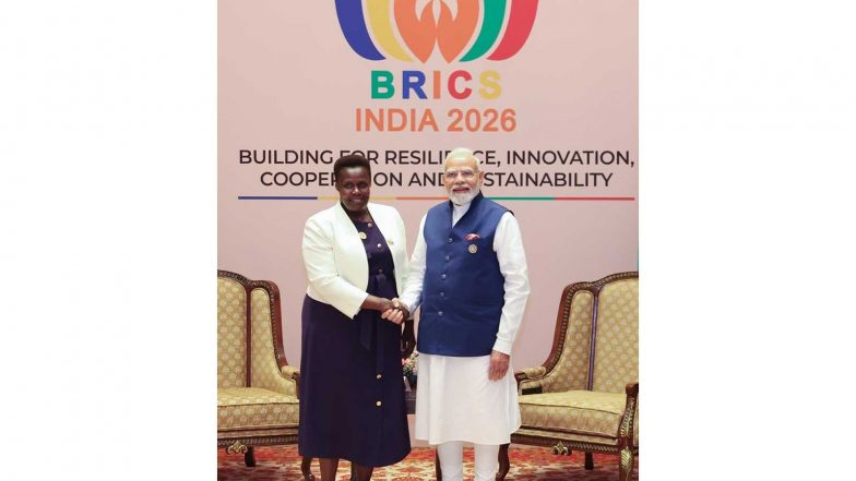 World News | PM Modi Reaffirms India’s Support for Uganda’s ‘Vision 2040’ During Talks with VP Epel Alupo