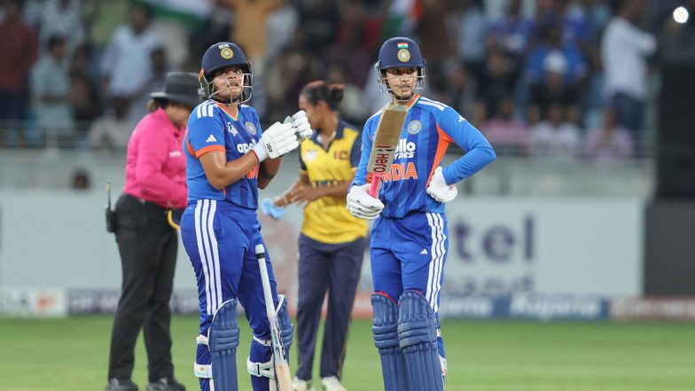 Sports News | Shafali, Smriti Continue Record-breaking Run as India Post 183/5 Against Sri Lanka in Women's Asia Cup Final