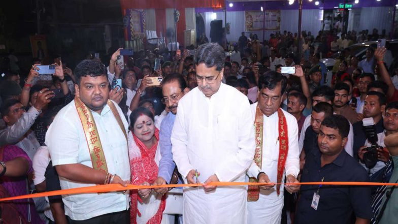 India News | Tripura CM Manik Saha Inaugurates Ganesh Puja Celebrations Across Agartala