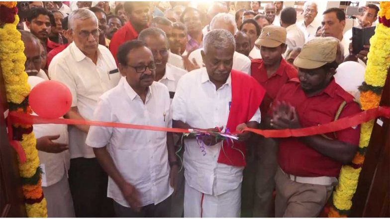 India News | CPI(M) State Secretary P Shanmugam Inaugurates Party’s New Building in Coimbatore