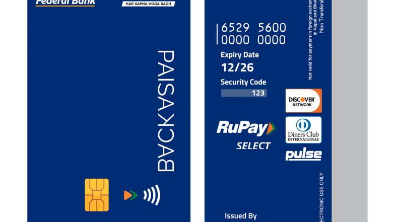 Business News | Paisabazaar and Federal Bank Launch Paisaback RUPAY Credit Card with 7.5% Cashback on Grocery Spends