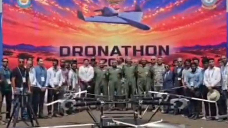 India News | Rajasthan: IAF Organises First ‘Dronathon-2026’ in Jaisalmer to Boost Unmanned Warfare Capabilities from Sep 14 to 16