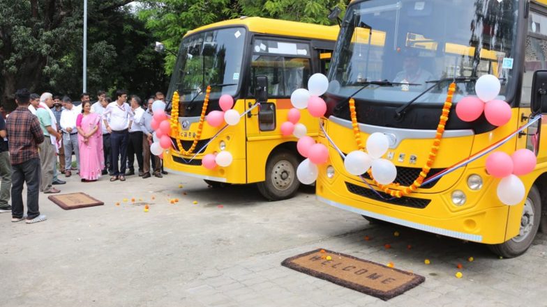 India News | IIT(BHU) Inaugurates Two New Buses to Enhance Transportation Facilities for Students