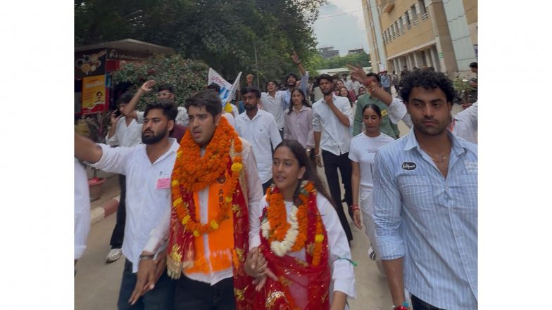 India News | ABVP Campaign Gains Momentum Ahead of DUSU Polls, Accuses NSUI of Spreading Misinformation