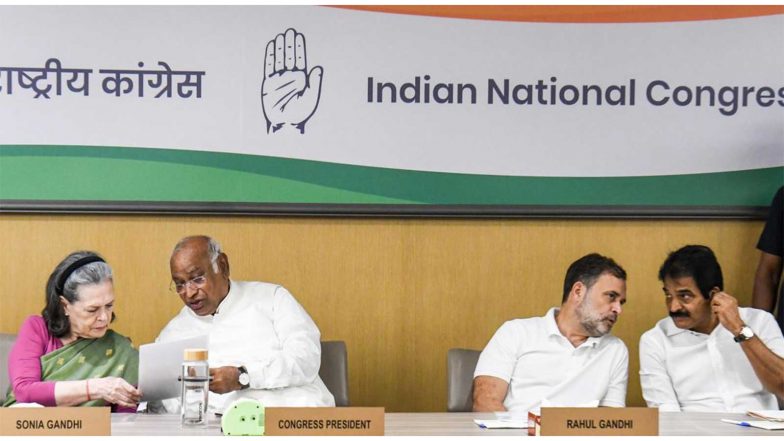 India News | Congress Holds Organisational Review Meeting with AICC Secretaries in National Capital 