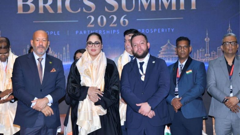 Business News | H.E. Zeenat Kureshi Felicitated at BRICS Summit 2026, Highlights Growing India–GCC Trade and Investment Opportunities