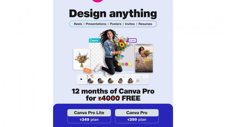 Business News | Jio, Canva Announce Partnership; Jio Users to Get Premium Templates, AI-powered Design Tools Free Up to 12 Months