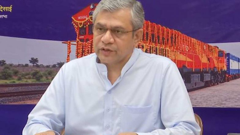India News | Union Minister Ashwini Vaishnaw Virtually Flags off Salt Container Train, Inaugurates Gati Shakti Terminals