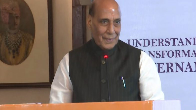 India News | Rajnath Singh to Address Media Conference on ‘Seva Se Sankalp Abhiyan’ Ahead of PM Modi’s Birthday in Kolkata