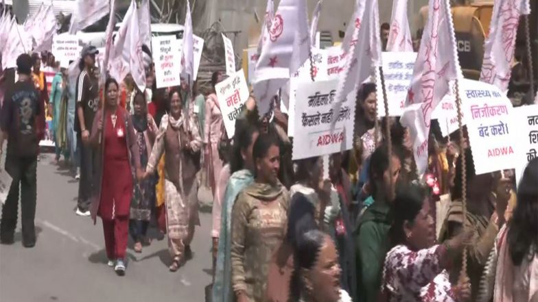 India News | AIDWA Protests in Shimla over Shifting of Kamla Nehru Hospital Gynaecology Services 