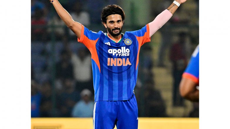 Sports News | Nitish Reddy’s 3-wicket Haul Helps India Restrict Afghanistan to 159/8
