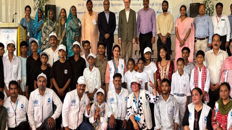 World News | Danish Envoy Rasmus Abildgaard Kristensen Hands over Rural Water Supply Scheme to Community in Mirzapur