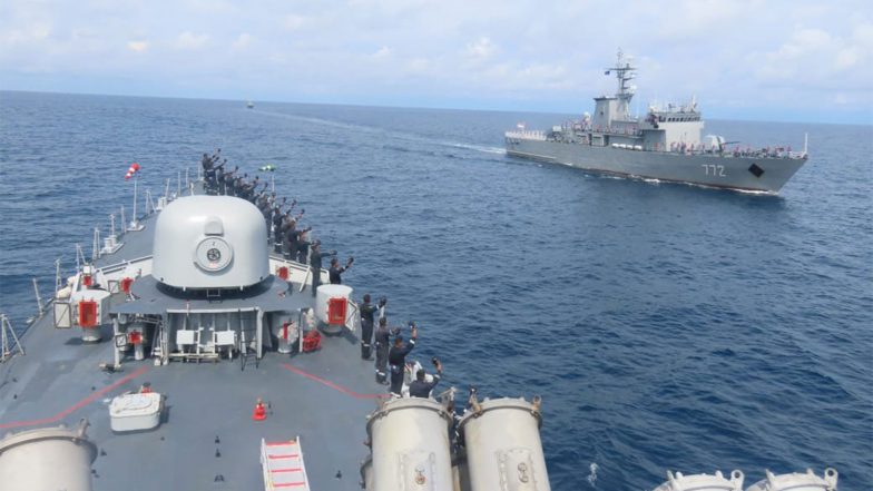 World News | India, Myanmar Deepen Maritime Cooperation as INS Karmuk, LCU 51 Make Port Call at Yangon