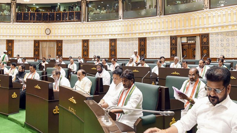 India News | Telangana BJP Moves Adjournment Motion Demanding Official Celebration of 'Telangana Liberation Day' on Sept 17