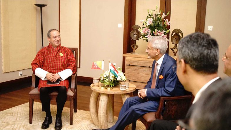 World News | EAM Jaishankar to Visit Bhutan on Sept 16-17; Hold Talks with Counterpart Dhungyel