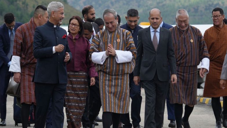 World News | “Kuzuzangpo La Bhutan!”:EAM Jaishankar Arrives in Paro, Looks to Advance India-Bhutan Ties