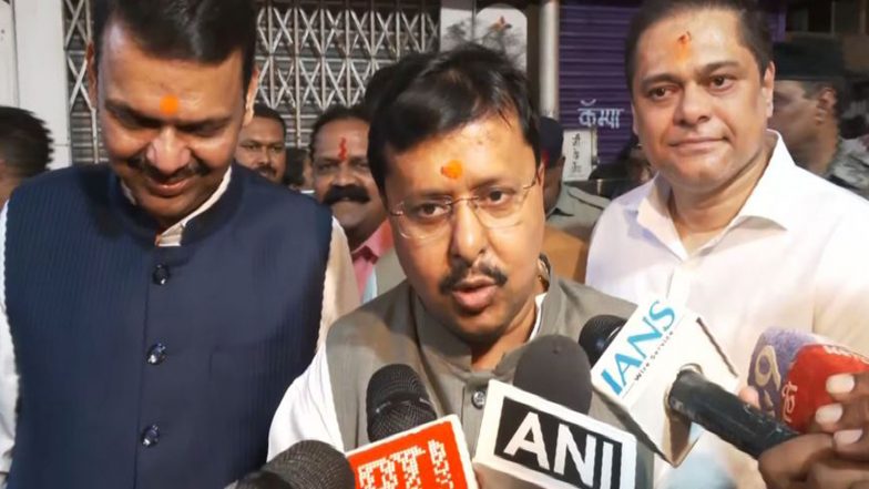 India News | BJP's Nitin Nabin Offers Prayers at Lalbaugcha Raja During Maiden Visit to Mumbai