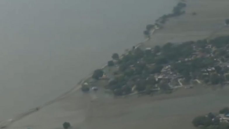 India News | Bihar Floods: Union Minister Shivraj Singh Chouhan, CM Samrat Choudhary Survey Flood-affected Areas; Assure Full Central Assistance