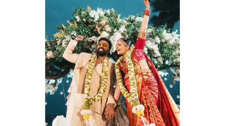 Entertainment News | Ahaana Krishna Shares First Wedding Pics with Nimish Ravi, Says ‘Met You at 20, Married You at 30!’