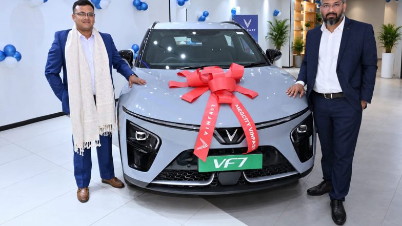 Business News | VinFast Continues Aggressive India Expansion, Opens 3rd Jaipur Showroom Within a Year