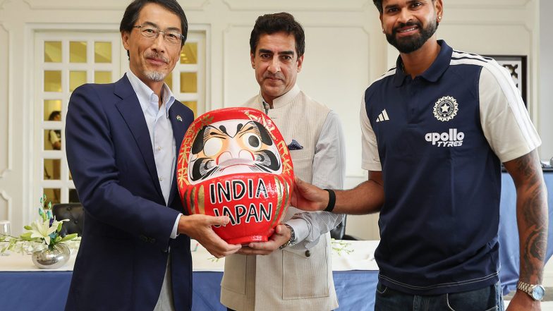 Sports News | BCCI President Mithun Manhas, Team India Members Meet Japan Ambassador Ono Keiichi Ahead of Historic Bilateral T20I